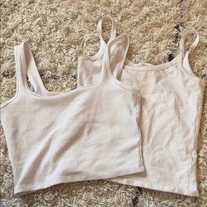 lot of 2 white tanks women